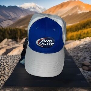 Bud‎ Light Dad Hat Trucker Hat Snap Back  Cap White Blue Grey Beer Hat Men's Lot